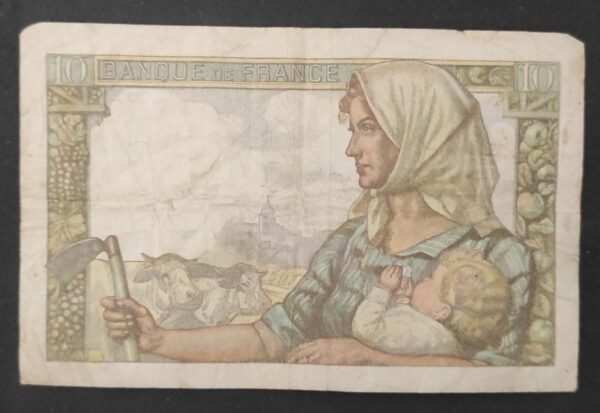 france billet de 10 francs mineur du 26/11/1942 p.34 ref : f.08/06 (copie)