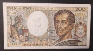 france billet de 200 francs montesquieu de 1983 y.021 ref f.70/04