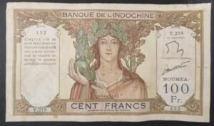 nouvelle calédonie billet de 100 francs ruines d'angkor " noumea " km.415.e