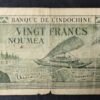 très rare nouvelles hébrides billet de 20 francs type 1944 vert km712 (copie)