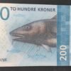 norvège billet de 200 kroner de 2016 pick 55 poisson