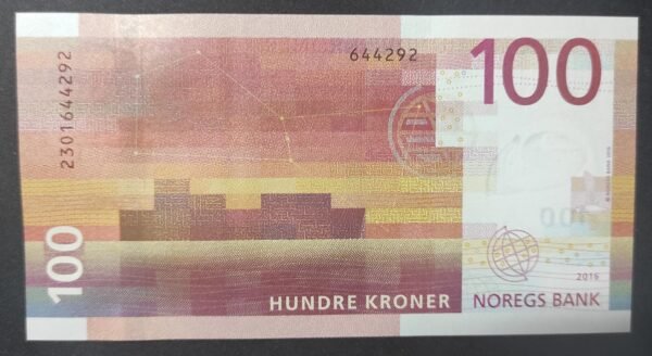 norvège billet de 100 kroner de 2016 pick 54 neuf (copie)