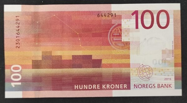 norvège billet de 100 kroner de 2016 pick 54 neuf (copie)
