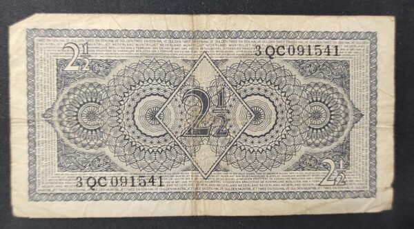 pays bas billet de 2 1/2 gulden type 1949 juliana pick 73 (copie)