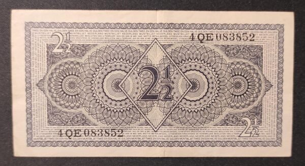 pays bas billet de 2 1/2 gulden type 1949 juliana pick 73 (copie)