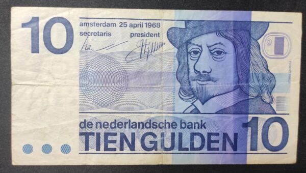 pays bas billet de 10 gulden de 1968 pick 91 (copie)
