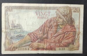 france billet de 20 francs pécheur du 21/05/1942 f.22 ref : f.13/02 (copie) france billet de 20 francs pécheur du 21/05/1942 f.22 ref : f.13/02 (copie)