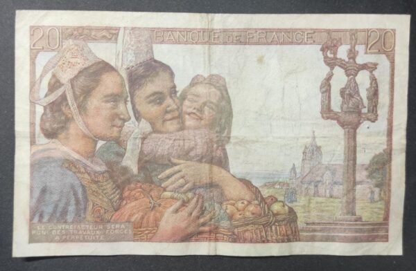 france billet de 20 francs pécheur du 21/05/1942 f.22 ref : f.13/02 (copie)