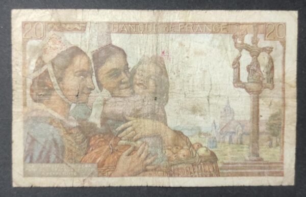 france billet de 20 francs pécheur 1er date 12/02/1942 k.11 ref : f.13/01 ! (copie)