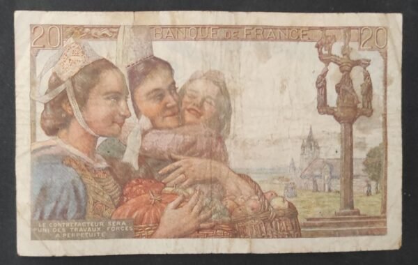 france billet de 20 francs pécheur 1er date 12/02/1942 a.14 ref : f.13/01 ! (copie)
