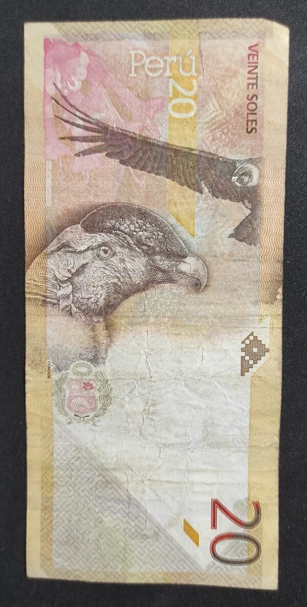 pérou billet de 20 soles du 21/03/2019 pick 197