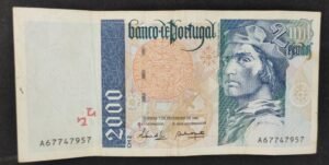 portugal billet de 2000 escudos du 01/02/1996 pick 189b ttb (copie)