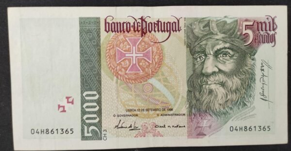 portugal billet de 5000 escudos 1997 pick 190 tb+ (copie)