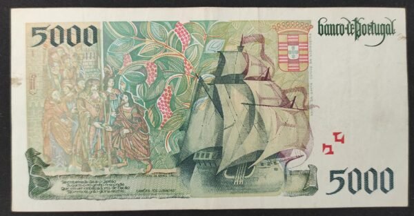 portugal billet de 5000 escudos 1997 pick 190 tb+ (copie)