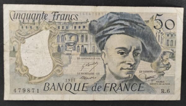 france billet de 50 francs quentin de la tour 1977 r. ref : f.67/02