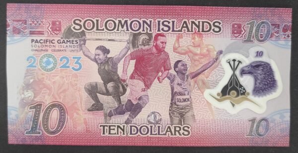 iles salomon commemoratif magnifique billet de 10 dollars 2023 pick 39