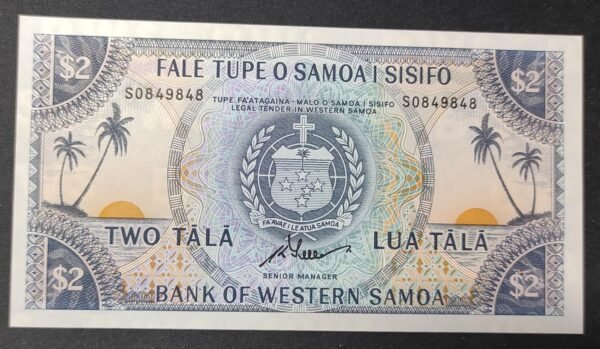 iles samoa billet de 2 tala type 1967 nd neuf ( unc )
