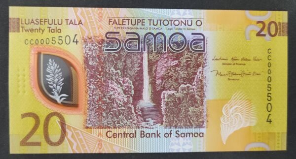 iles samoa billet de 20 tala 2024 pick 49
