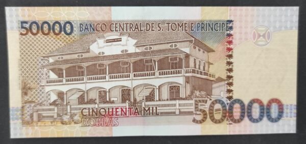 sao tomé et principe magnifique billet de 50 000 dobras de 2013 pick 68e neuf unc