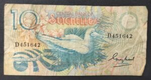seychelles billet de 10 rupées de 1979 pick 28