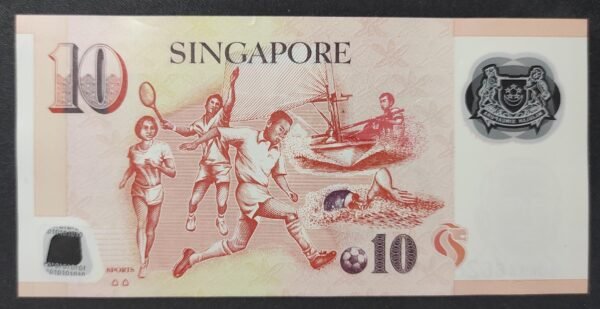 singapour billet de 10 dollars polymère pick 48 de 2012