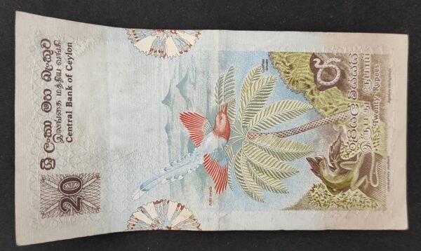 sri lanka billet de 20 roupies du 26/03/1979 pick 86 (copie)