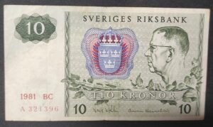 suède billet de 10 kronor de 1980 pick 52 sup+ (copie) suède billet de 10 kronor de 1980 pick 52 sup+ (copie)