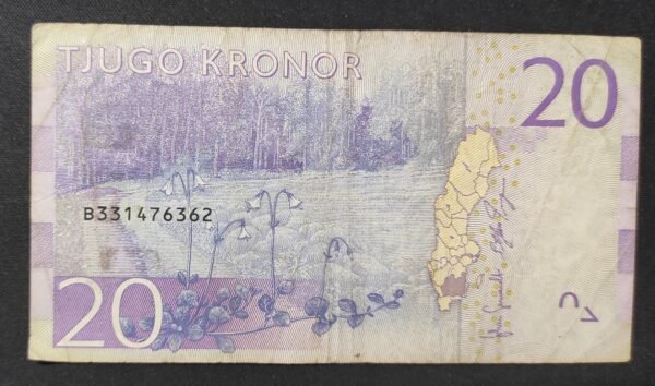 suède billet de 20 kronor de 2015 pick 69 circulé (copie)