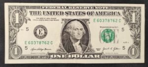etats unis d'amérique usa billet de 1 dollars 2017 e (5) richmond virginie circulé (copie)