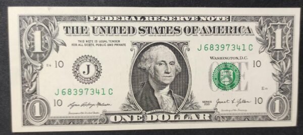 etats unis d'amérique usa billet de 1 dollar 2021 j (10) kansas city (copie)
