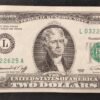 rare etats unis d'amérique usa billet 2 dollars 1976 l ( 12 ) san francisco ca