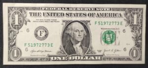 etats unis d'amérique usa billet de 1 dollar 2021 f (6) atlanta géorgie (copie)
