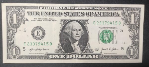 etats unis d'amérique usa billet de 1 dollars 2021 e (5) richmond virginie circulé (copie)