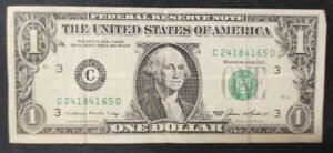 etats unis d'amérique usa billet de 1 dollar1985 c (3) philadelphie pa etats unis d'amérique usa billet de 1 dollar1985 c (3) philadelphie pa