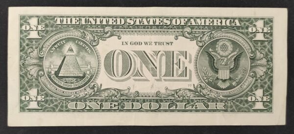 etats unis d'amérique usa billet de 1 dollars 2017 e (5) richmond virginie circulé (copie)