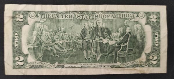 etats unis d'amérique usa billet 2 dollars 2013 l ( 12 ) san francisco