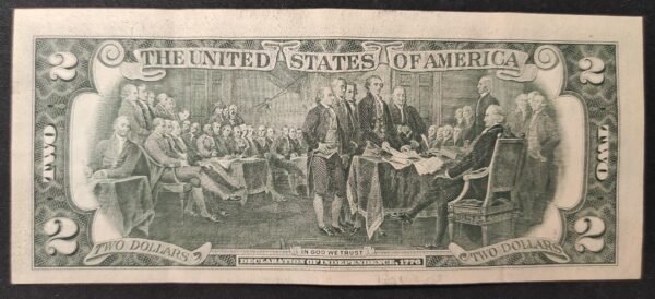 rare etats unis d'amérique usa billet 2 dollars 1976 l ( 12 ) san francisco ca