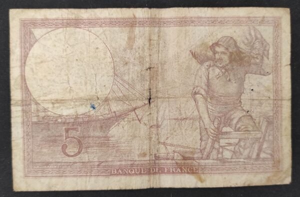 france billet de france 5 francs violet du 13/07/1939 j.58119 ref f.04/0