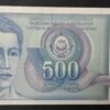 yougoslavie billet de 500 dinara de 1990 pick 106