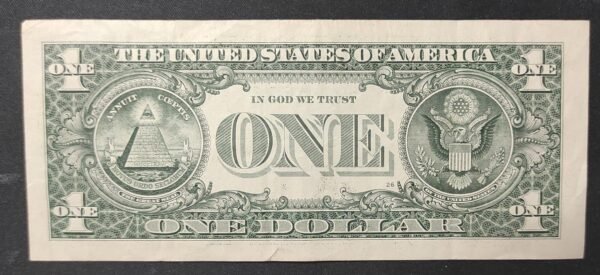 etats unis d'amérique usa billet de 1 dollars 2017 e (5) richmond virginie circulé