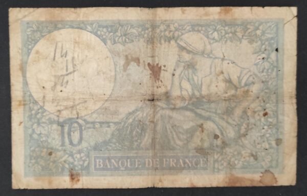 france billet de 10 francs minerve du 28/09/1939 u.72905 ref : f.07/09 (copie)