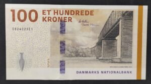 danemark billet de 100 kroner 2024 neuf ( unc )