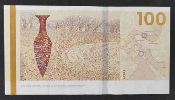 danemark billet de 100 kroner 2024 neuf ( unc )