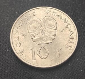 polynésie française 10 francs i e o m 1986 seulement 400 000 exemplaires !