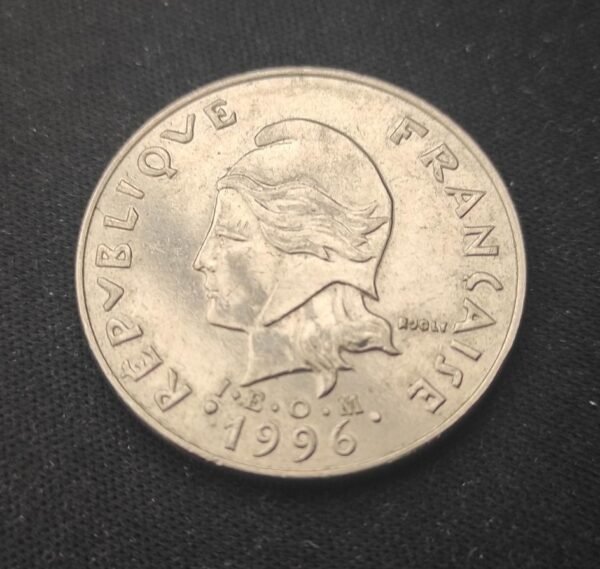 nouvelle caledonie 20 francs i e o m 1996 seulement 150 000 exemplaires !