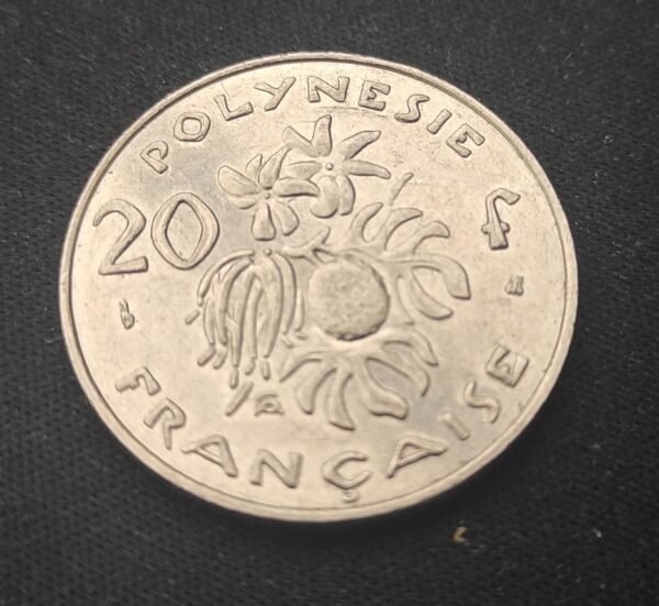 polynésie française 20 francs i e o m 2000 seulement 457 500 exemplaires !