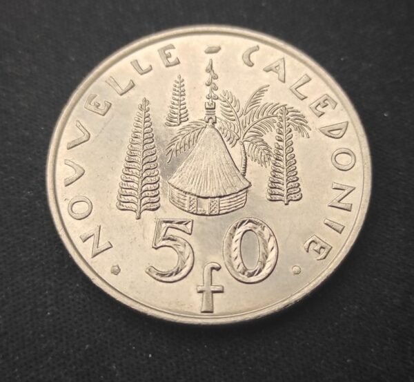 nouvelle calédonie 50 francs i e o m 2003 seulement 75 000 exemplaires sup !