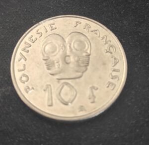 polynésie française pièce de 10 francs i e o m nickel 2003 sup !