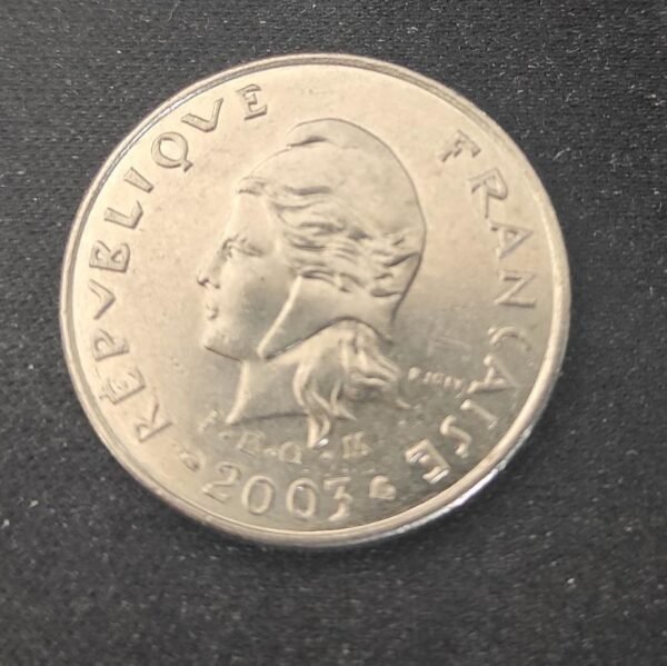 polynésie française pièce de 10 francs i e o m nickel 2003 sup !