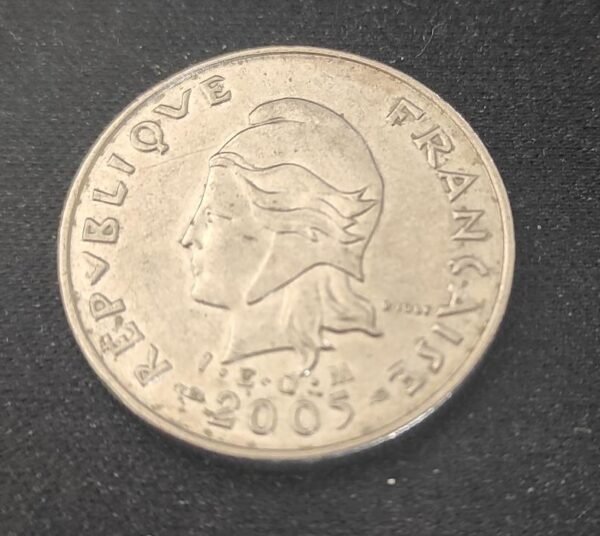 polynésie française pièce de 10 francs i e o m nickel 2003 sup ! (copie)